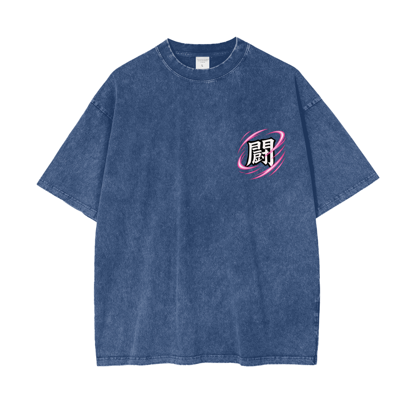 Mitsuri- Tatakae Acid Wash Oversize T-Shirt