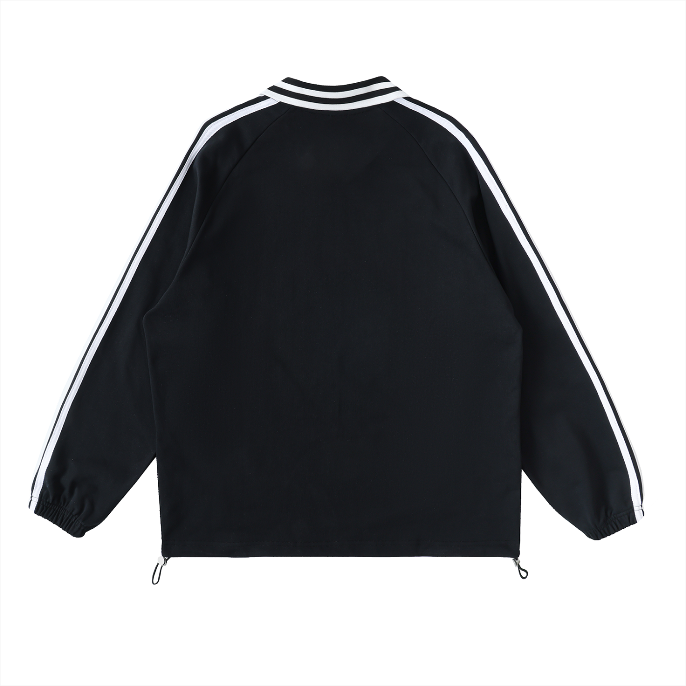 Contrast Striped Lapel Collar Shirt