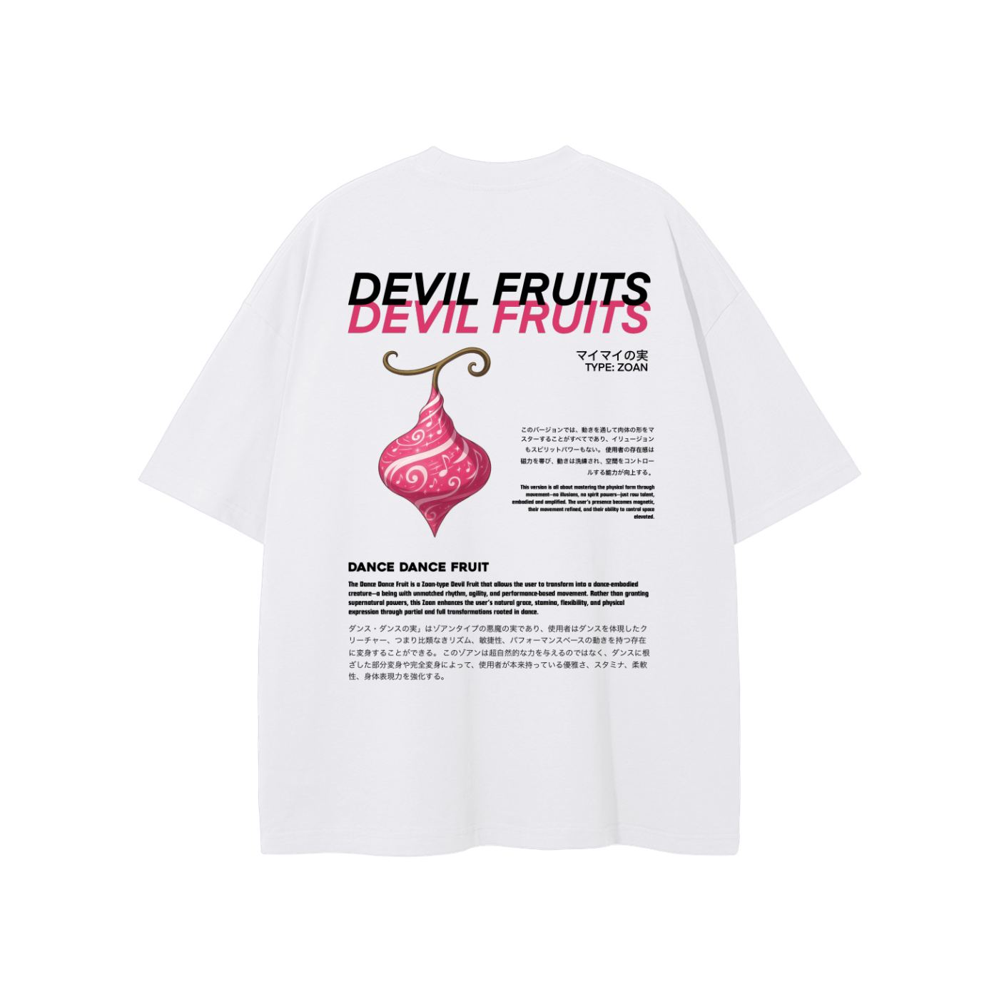 Dance Dance Fruit Unisex T-shirt White