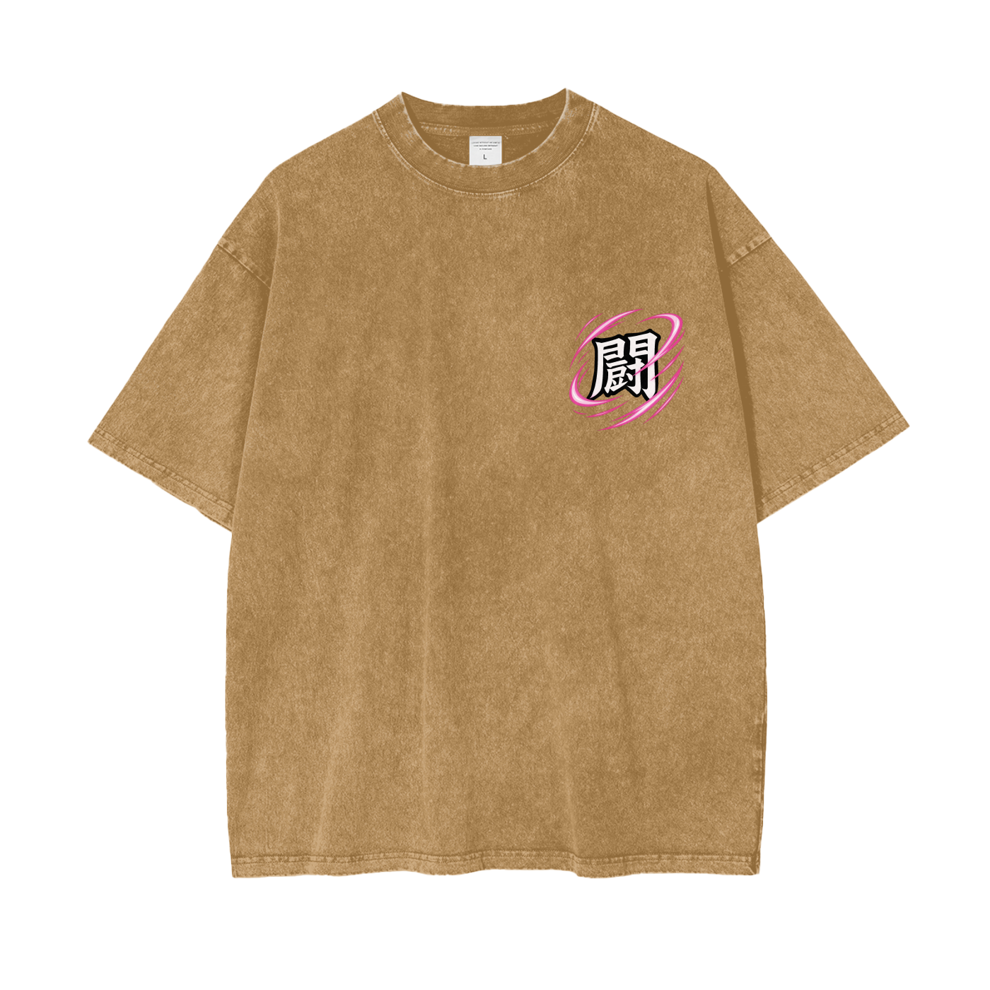 Mitsuri- Tatakae Acid Wash Oversize T-Shirt