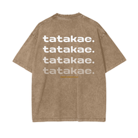 Tatakae Acid Wash Oversize T-Shirt
