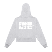 Dance Addict Zip-Up Cropped Hoodie