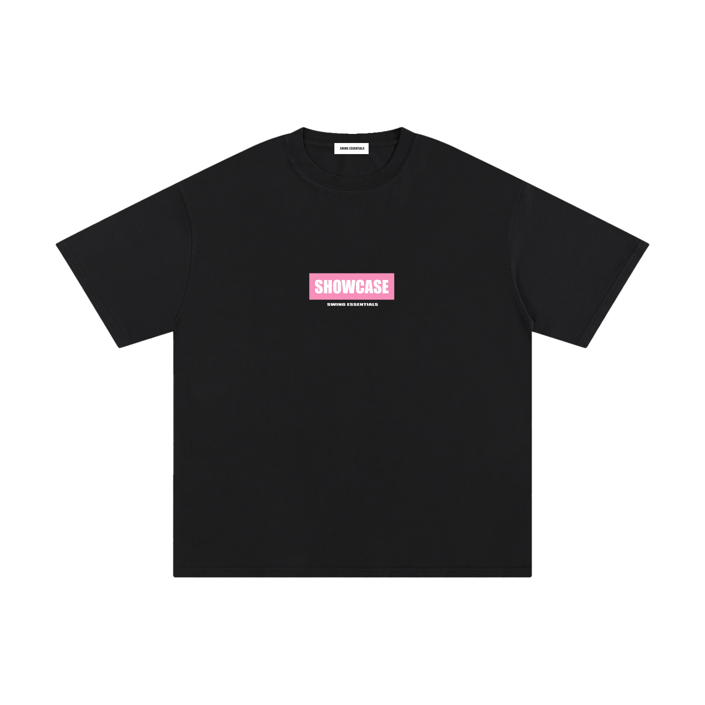 ShowCase Unisex T-Shirt Pink on Black