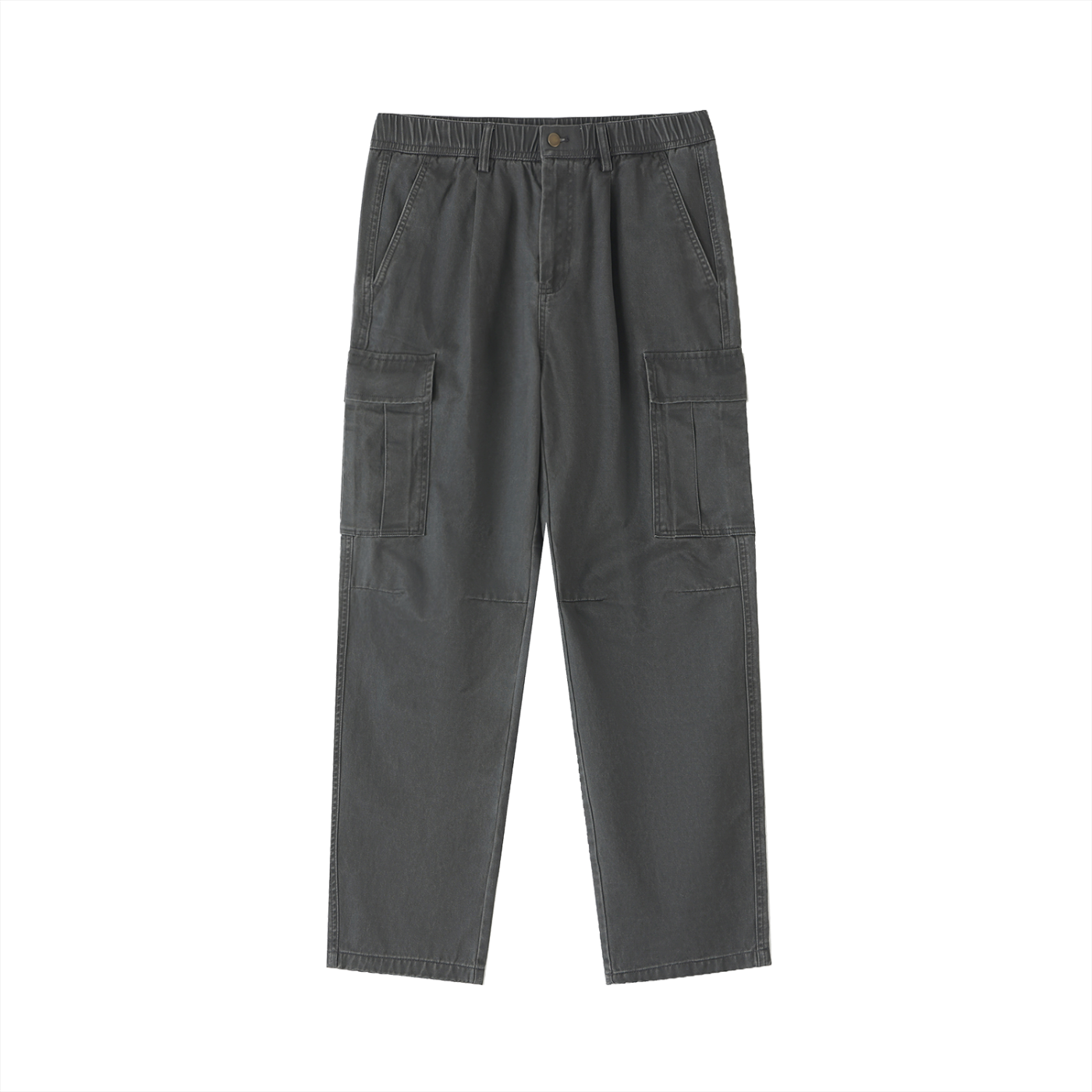 Elastic-Waist Cargo Pants