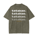 Tatakae Acid Wash Oversize T-Shirt