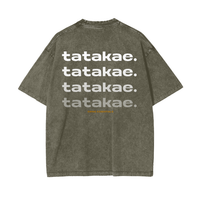 Tatakae Acid Wash Oversize T-Shirt