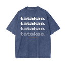 Tatakae Acid Wash Oversize T-Shirt