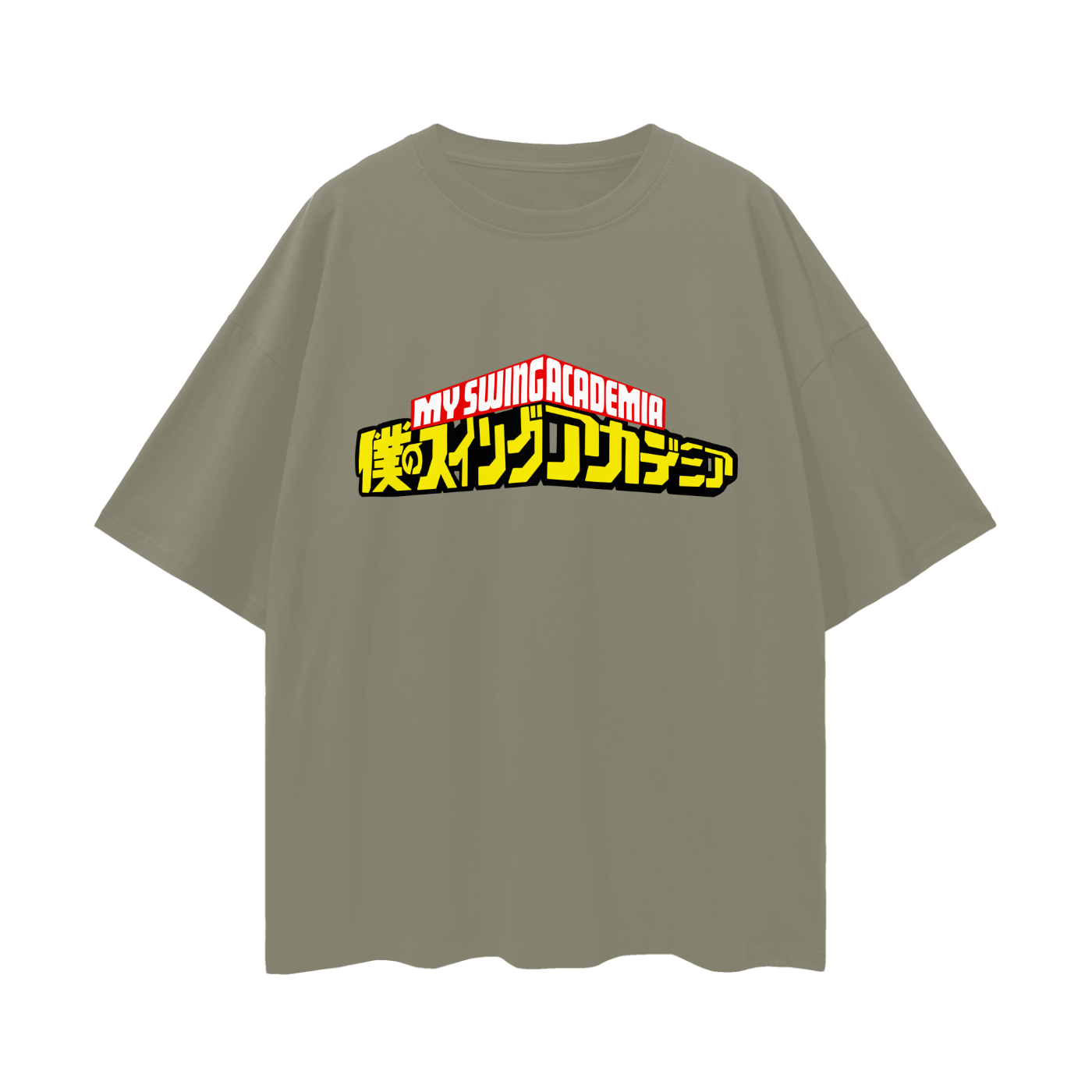 My Swing Academia Oversized Deep Drop Shoulder Tee