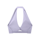 Pleated Halter Sports Bra