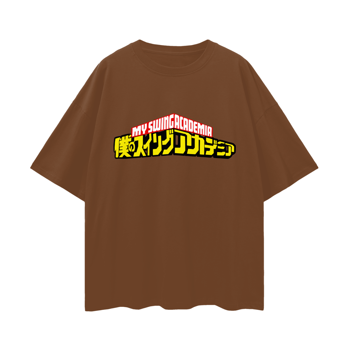 My Swing Academia Oversized Deep Drop Shoulder Tee