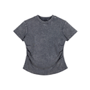 Vintaged-Wash Bodycon Cotton T-Shirt