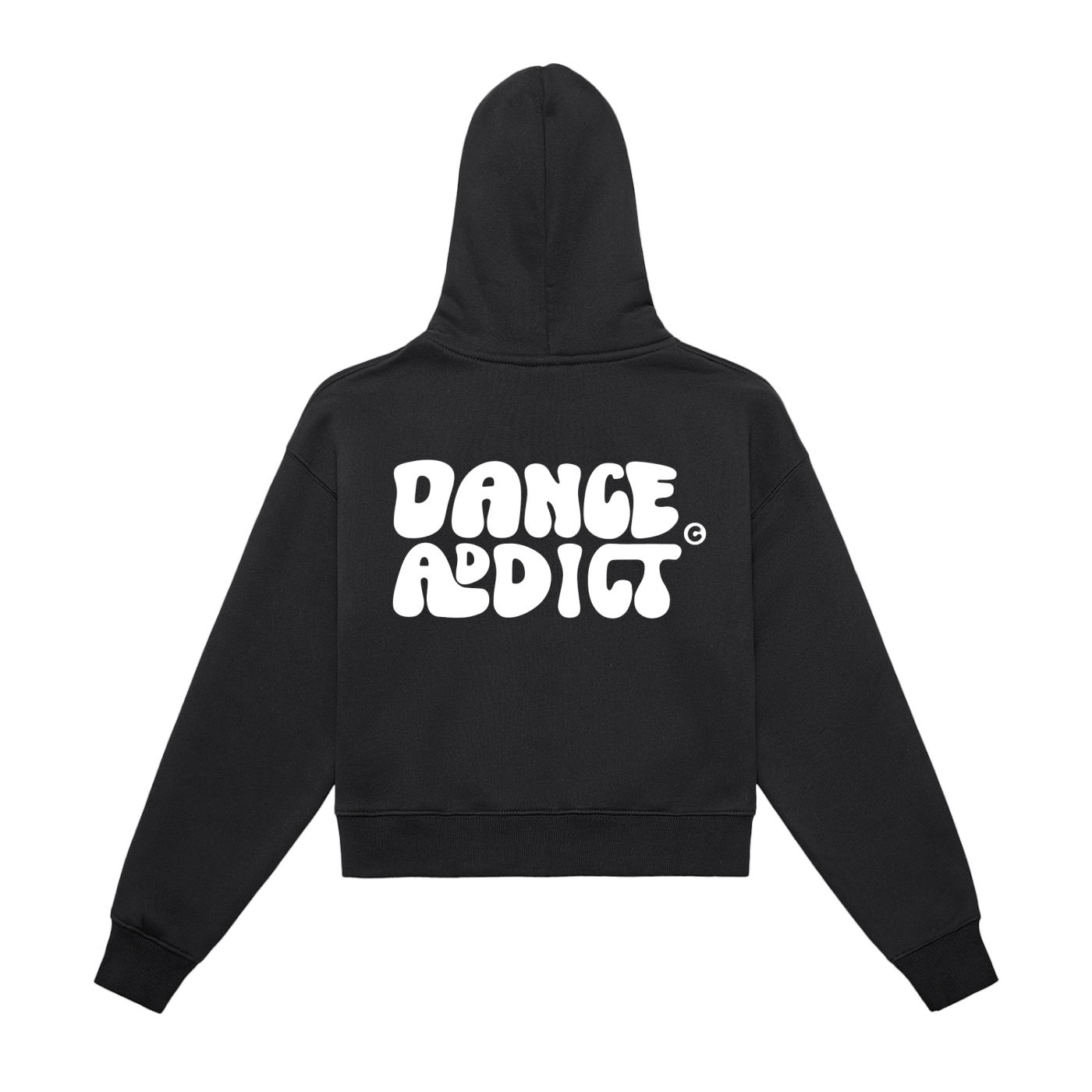Dance Addict Zip-Up Cropped Hoodie