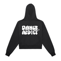 Dance Addict Zip-Up Cropped Hoodie