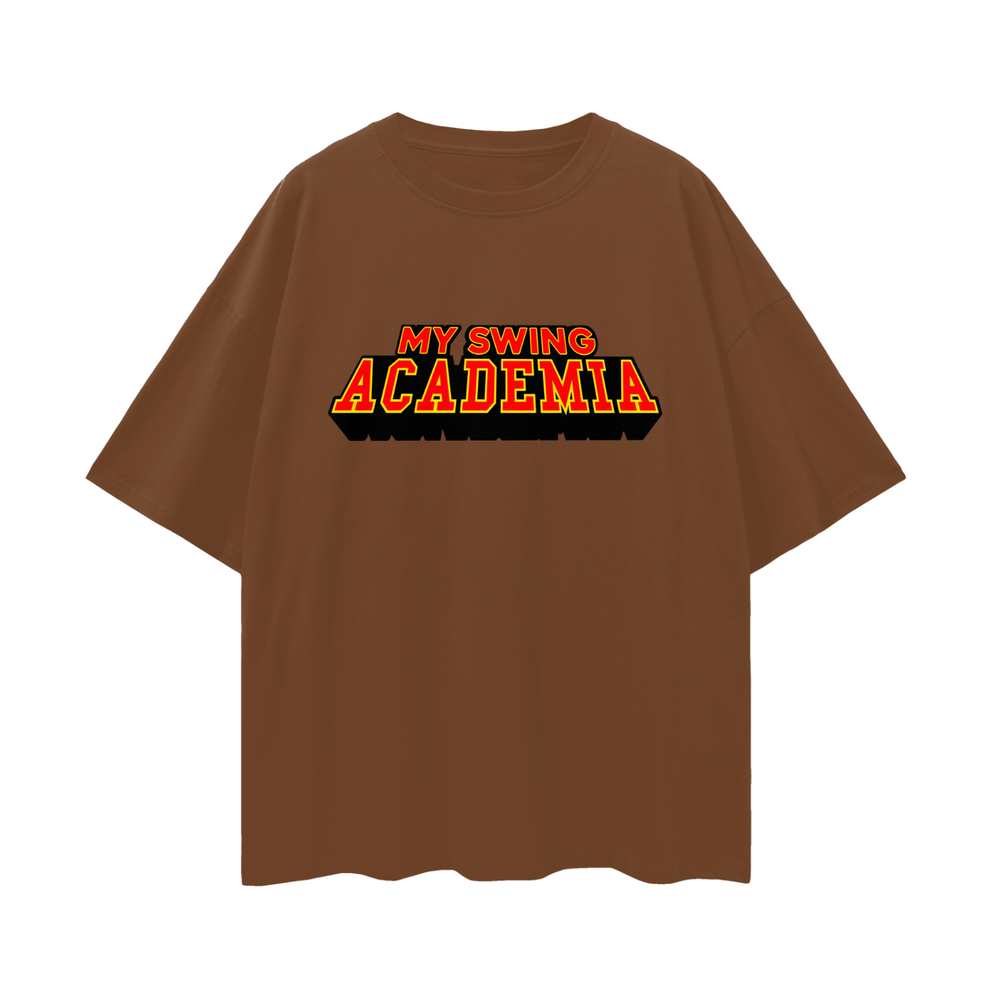 My Swing Academia Oversized Deep Drop Shoulder Tee
