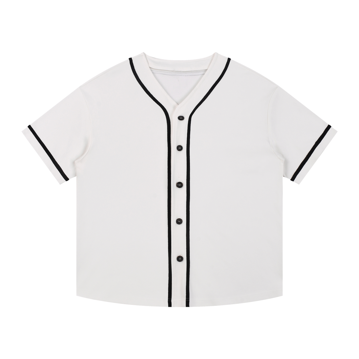 Contrast Piped Button-Up