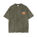 Fire - Tatakae Acid Wash Oversize T-Shirt