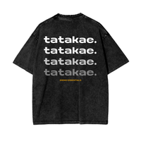 Lightening - Tatakae Acid Wash Oversize T-Shirt