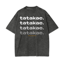 Tatakae Acid Wash Oversize T-Shirt