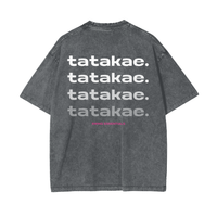 Love - Tatakae Acid Wash Oversize T-Shirt