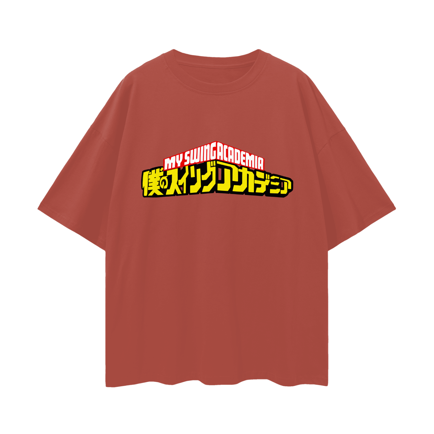 My Swing Academia Oversized Deep Drop Shoulder Tee