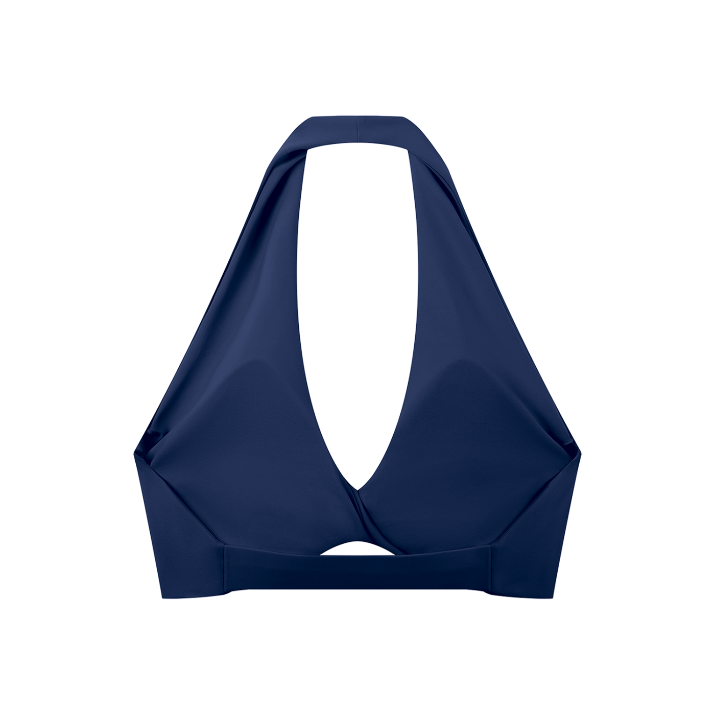 Pleated Halter Sports Bra