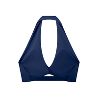 Pleated Halter Sports Bra