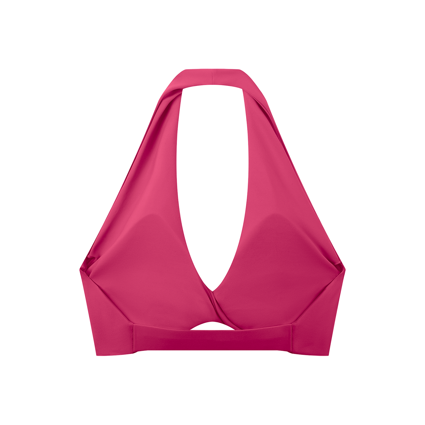 Pleated Halter Sports Bra