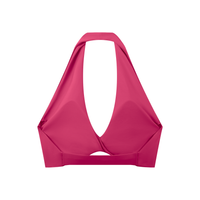 Pleated Halter Sports Bra