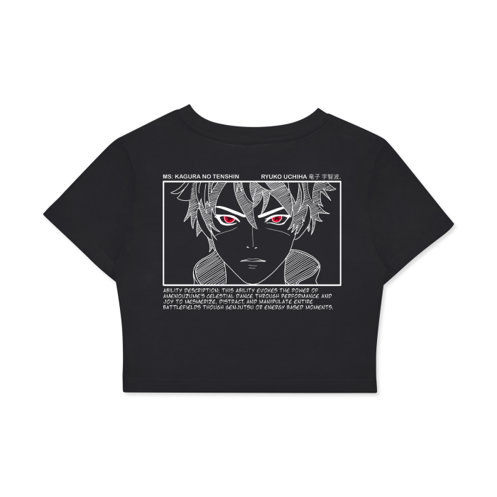 Kagura No Tenshin Women's Fitted Crop Tee