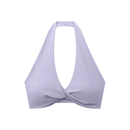 Pleated Halter Sports Bra