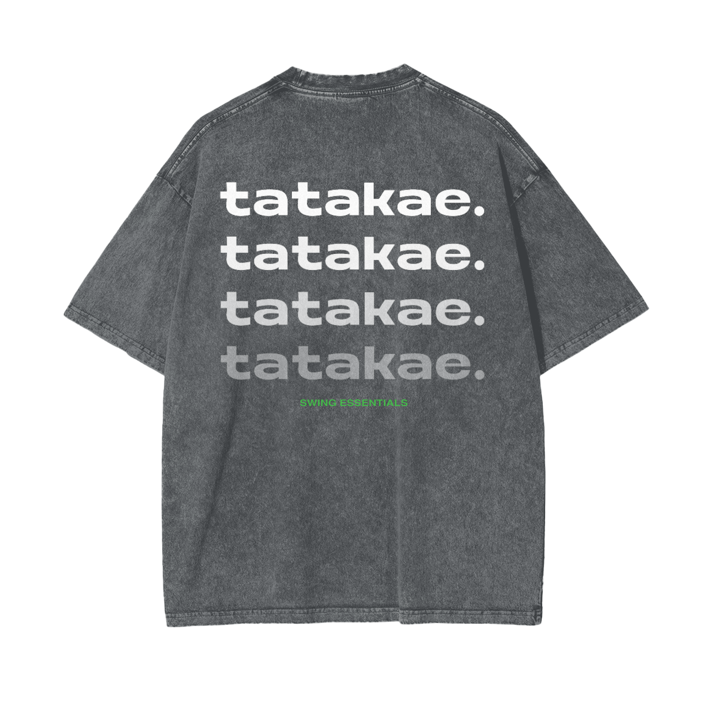 Wind - Tatakae Acid Wash Oversize T-Shirt