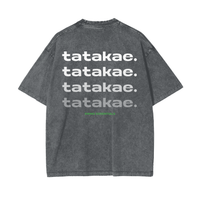 Wind - Tatakae Acid Wash Oversize T-Shirt