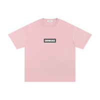 ShowCase Unisex T-Shirt Black on Pink