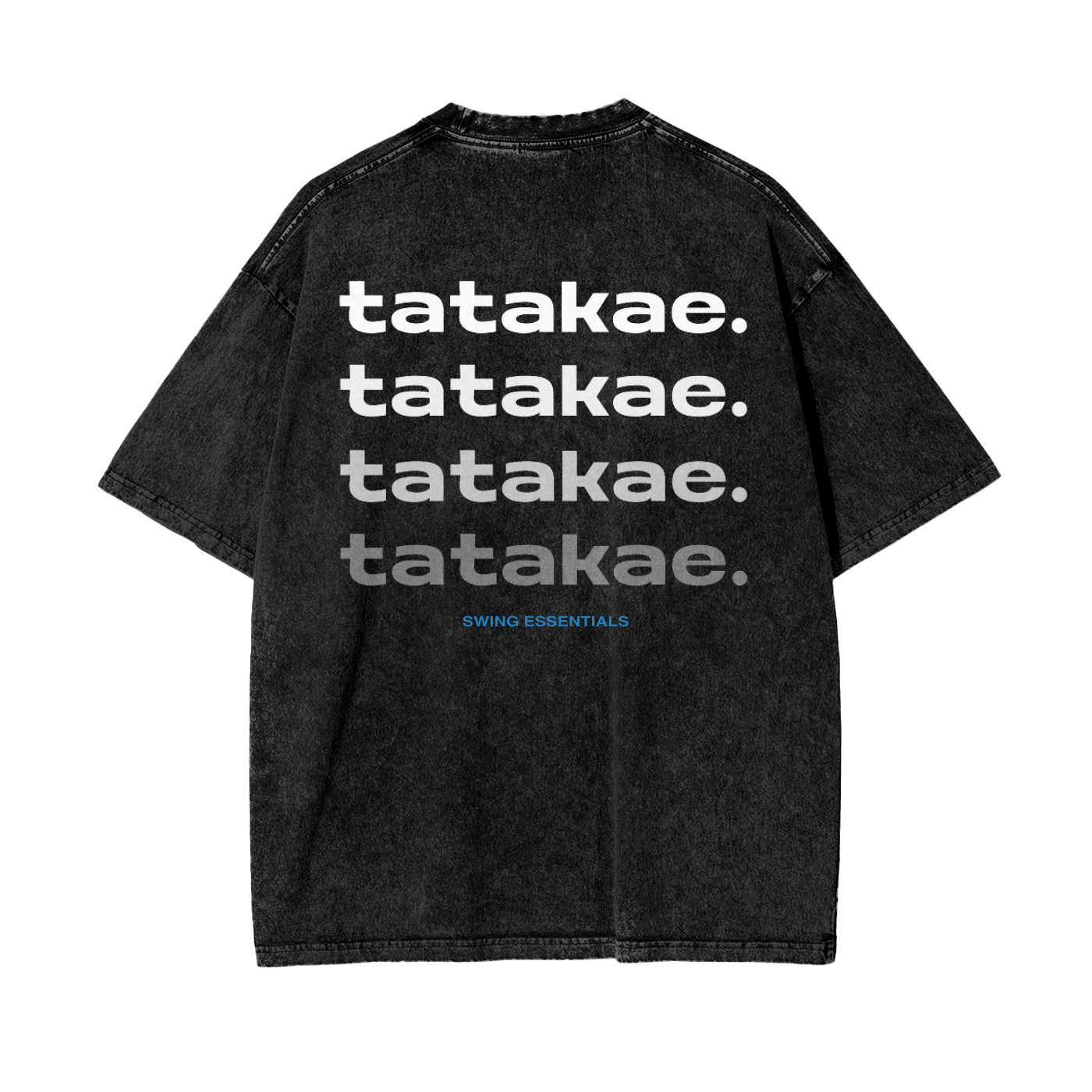 Water - Tatakae Acid Wash Oversize T-Shirt
