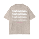Love - Tatakae Acid Wash Oversize T-Shirt