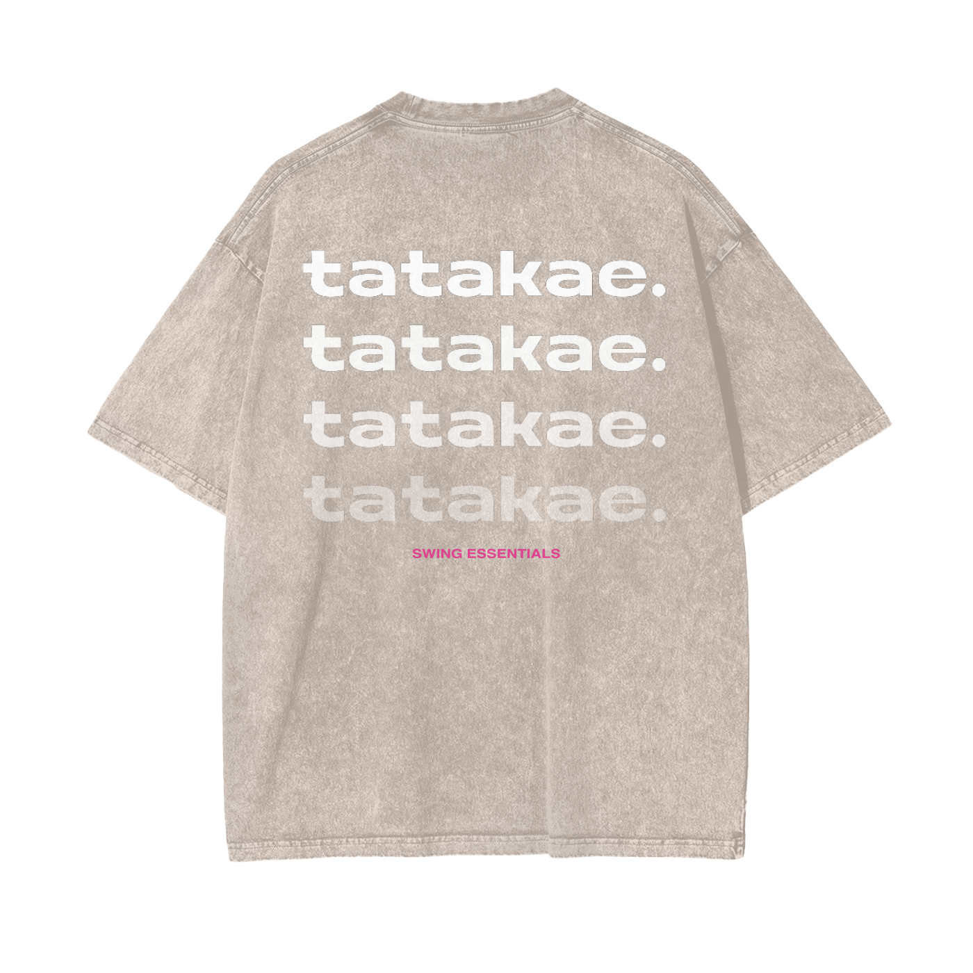 Love - Tatakae Acid Wash Oversize T-Shirt