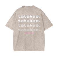 Love - Tatakae Acid Wash Oversize T-Shirt