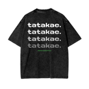Wind - Tatakae Acid Wash Oversize T-Shirt