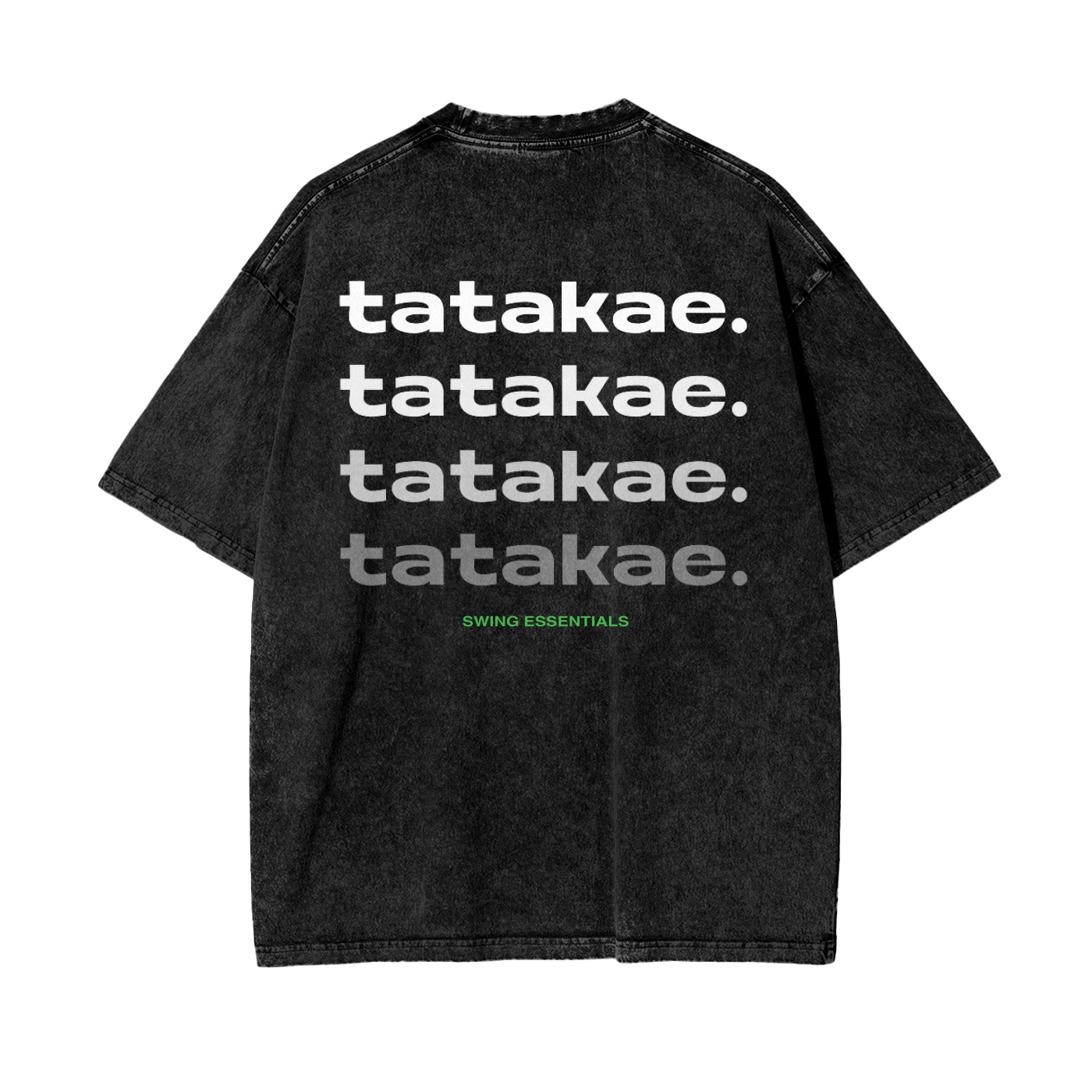 Wind - Tatakae Acid Wash Oversize T-Shirt