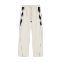 Striped Straight-Leg Sweatpants