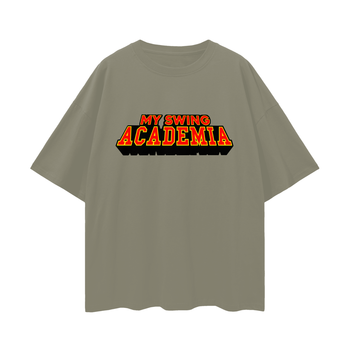 My Swing Academia Oversized Deep Drop Shoulder Tee