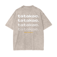 Lightening - Tatakae Acid Wash Oversize T-Shirt