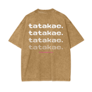 Love - Tatakae Acid Wash Oversize T-Shirt