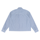 Boxy Striped Long Sleeve Button Up Shirt