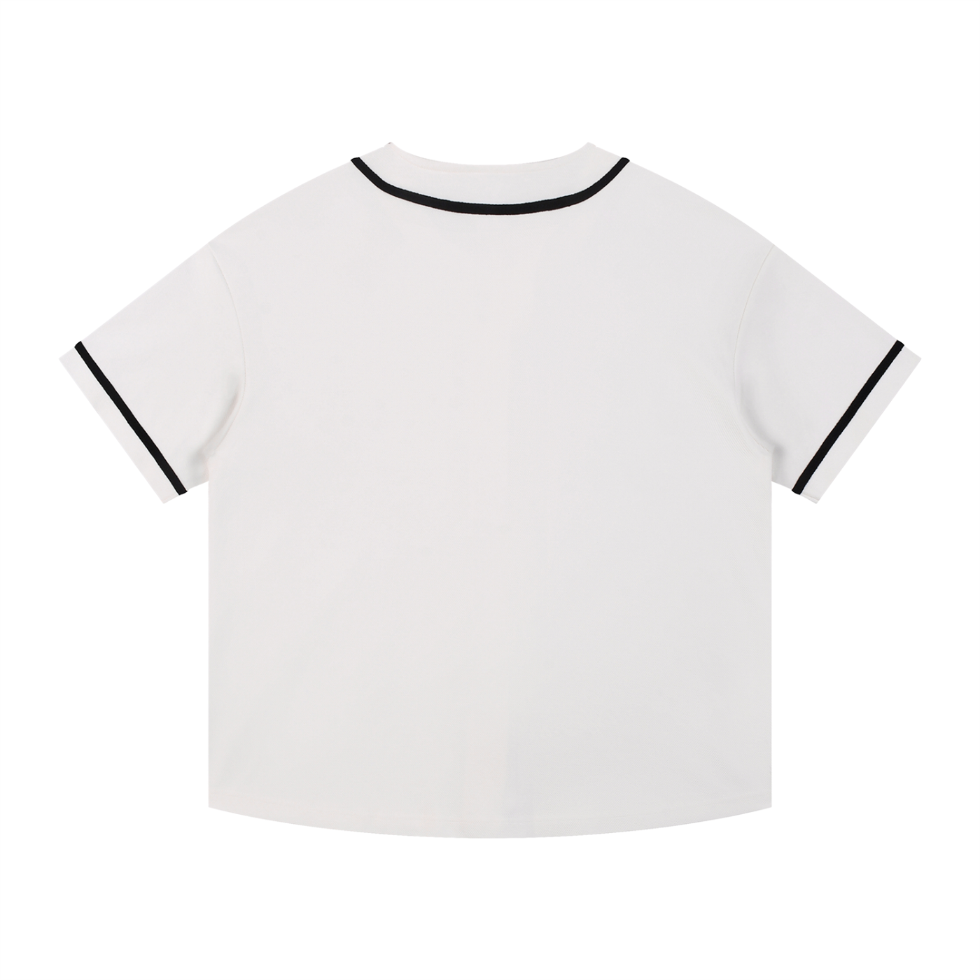 Contrast Piped Button-Up