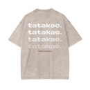 Stone - Tatakae Acid Wash Oversize T-Shirt