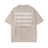 Stone - Tatakae Acid Wash Oversize T-Shirt