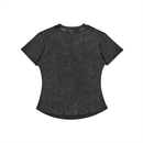 Vintaged-Wash Bodycon Cotton T-Shirt