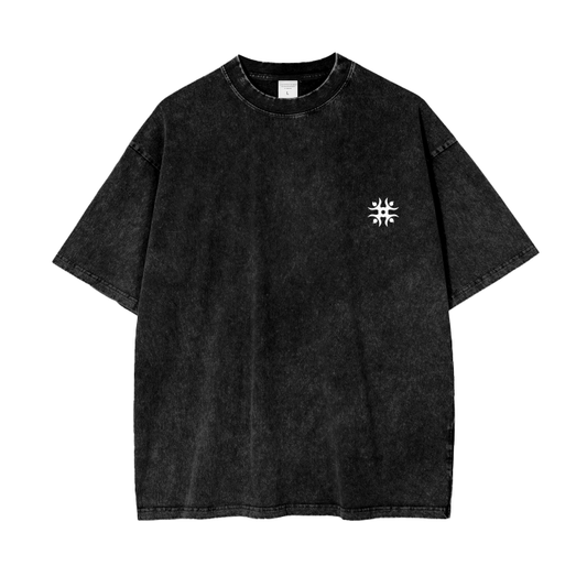 Kagura No Tenshin Acid Wash Oversize T-Shirt - SE