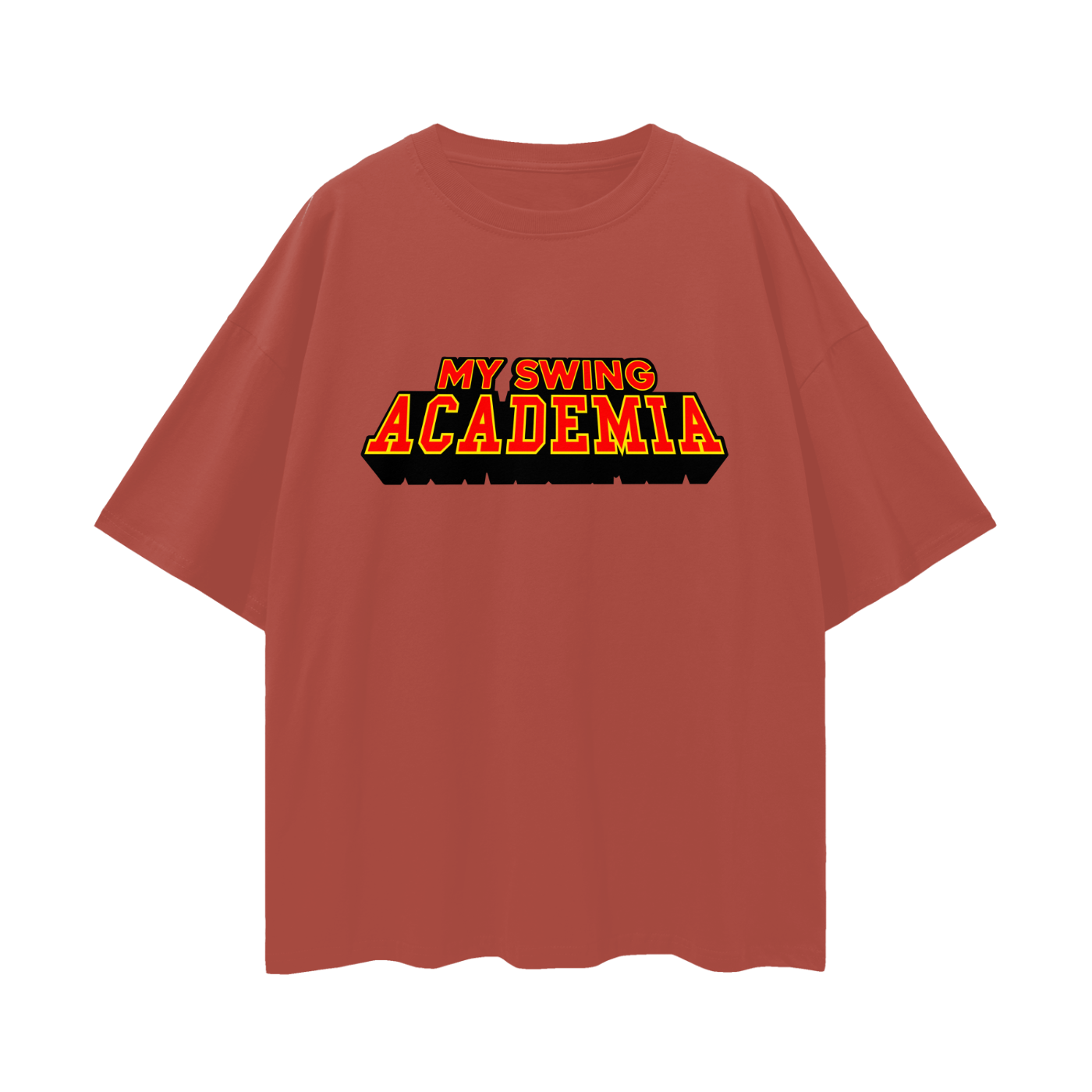 My Swing Academia Oversized Deep Drop Shoulder Tee